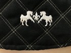 Equine Couture Equestrian Womens Size M Quilted Horse Riding Black/ Tan Vest — photo 4