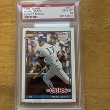 1991 Topps - Mark Grace #520 Operation Desert Shield PSA 10