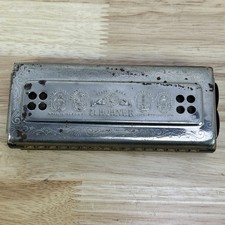 Vintage M Hohner The Echo Harp Tremolo Harmonica Key of C  G Made In Germany
