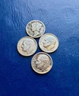 Silver Dimes Lot 1929-S Mercury Dime, 1963 Proof Dime, 1963-D Roosevelt 10c x2