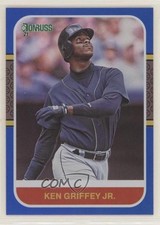 2021 Donruss Retro 1987 Variation Holo Blue Ken Griffey Jr (Blue Jersey) 03rx