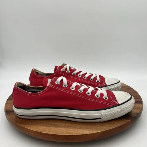 CONVERSE CTAS UNISEX scarpe sneakers basse rosse tela M9696 taglia DONNA 11 UOMO 9