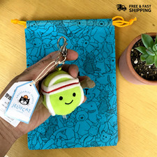 Jellycat Tennis Ball Bag Charm Keychain Plush Toy Gift New with Tags