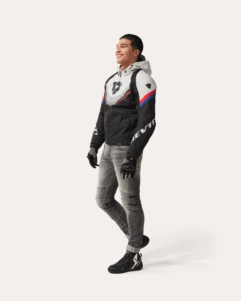 GIACCA UOMO INVERNALE REVIT QUANTUM 3 H2O GRIGIO CHIARO TAGLIA S M L XL XXL XXXL - Immagine 4 di 4