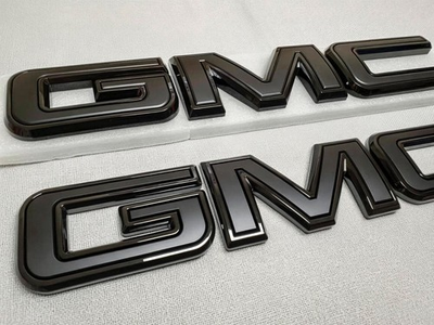#ad NEW Front amp; Rear Emblem Black kit For 2019 2026 GMC Sierra 1500 2500HD 3500HD $77.99