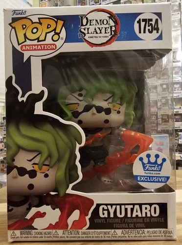 Funko Pop Demon Slayer Gyutaro #1754 (Blood Attack) Funko Shop Exclusive New