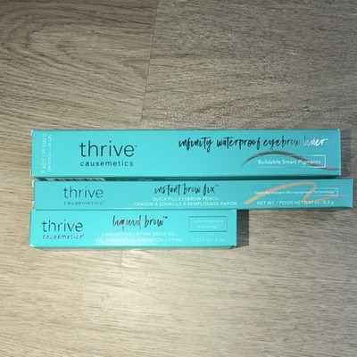 Thrive Causemetics Infinity Waterproof Eyebrow Set Christina Light Blonde/Clear