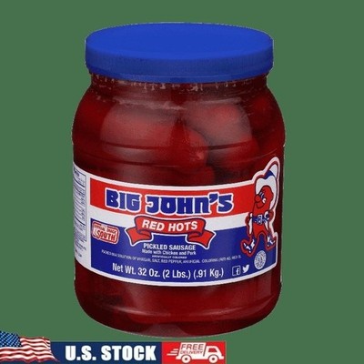 Pickled Sausages Smoked Protein Snack Ready to Eat Low Carb Resealable Jar New