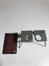 vintage Pocket Stereo Stereoscope Viewer, Air Photo Supply, w orig. case, Taiwan