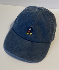 Disney Parks Mickey Mouse Blue Denim Dad Baseball Hat Cap Adjustable Adult Size
