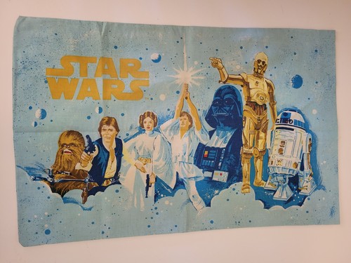 Vintage Star Wars Twin Sheet Set Bibb Flat & 2 Pillowcases - Bild 2 von 14