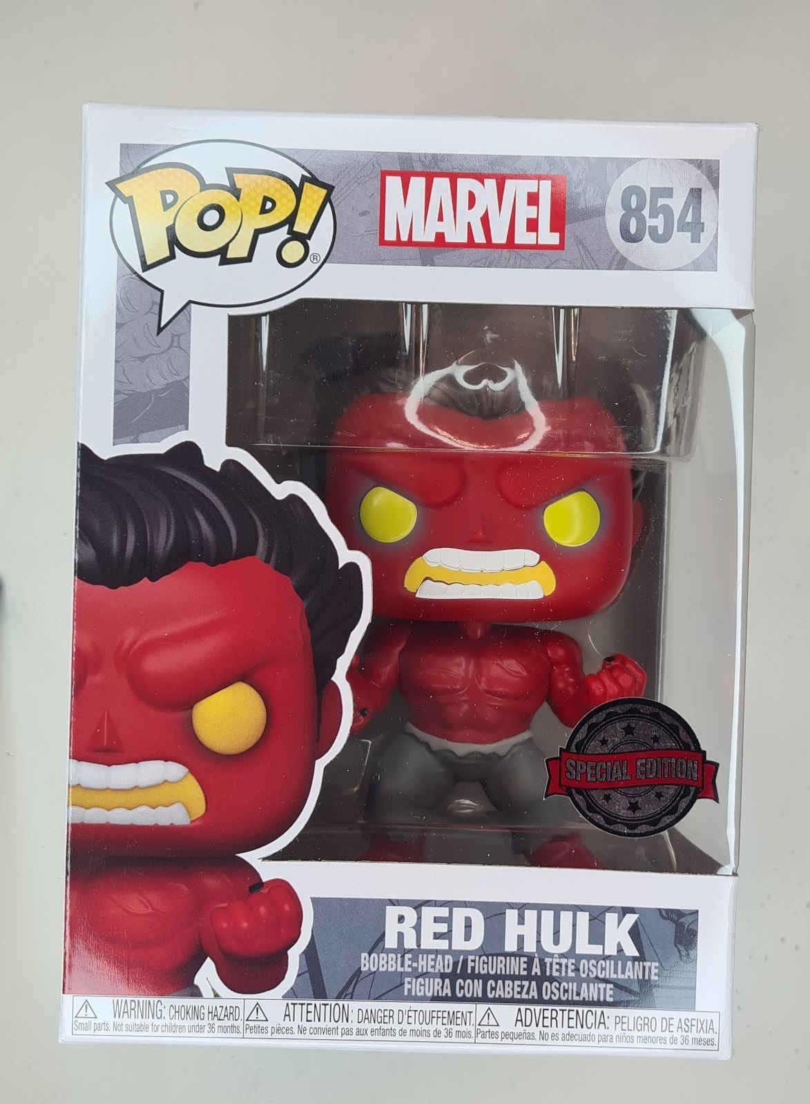 RED HULK special edition - Funko Pop Marvel - vinyl figure 10 cm