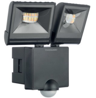 (W10.4) AC444796 - Acel - Timeguard - 2x 10W LED Wi-Fi PIR Twin Floodlight - Bla