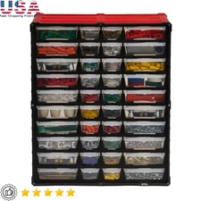 40 Drawer Small Parts Organizer Wall Mountable Storage Craft Supplies Organizer