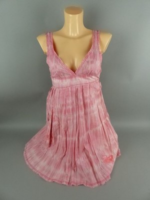 Roxy Damen Trägerkleid Kleid Gr. XS Rot gestreift Mini Sommerkleid (19077)
