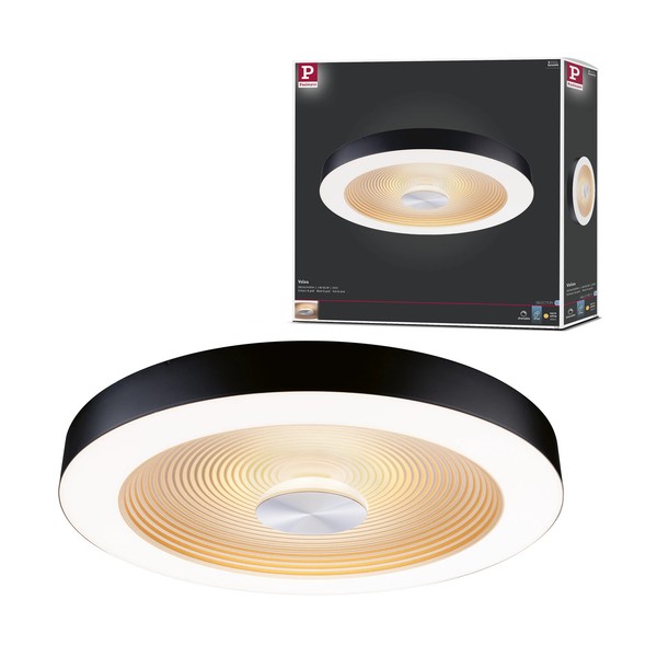LED Deckenleuchte Volea IP44 3000K 1300Lm 230V 4W / 18,5W Dimmbar Schwarz, Gold-image