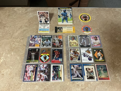 #ad RICKEY HENDERSON : SUPER SHARP ALL DIFFERENT ODDBALL LOT PLEASE READ $100.00