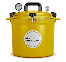All American 1930 21.5qt Pressure Cooker Mustard (OB) Box Damage
