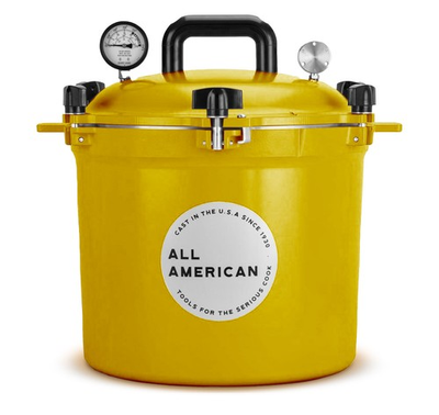 #ad All American 1930 21.5qt Pressure Cooker Mustard OB Box Damage $499.95