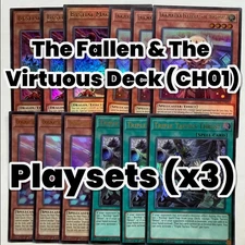 The Fallen & The Virtuous Playsets x3 - Yugioh CH01 en Ultra 1st ED NM Chronicle