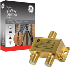 Digital 2-Way Coaxial Cable Splitter, 2.5 Ghz...