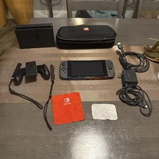 Nintendo Switch HAC-001  Gaming Console  W/ Dock Case And Controllers & More