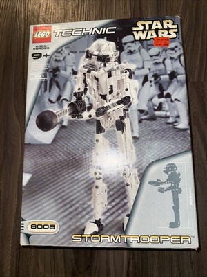  LEGO Star Wars 8008 Stormtrooper   Technic Buildable Figure   Vintage Open Box