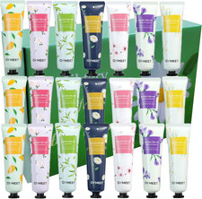 21-Pack Hand Cream Set with Natural Extracts for Sensitive Skin, Travel Size