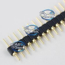 2Pcs Gold Plated 2.54mm Male 40 Pin Single Row Pin Header