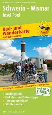 Schwerin - Wismar, cycling and hiking map 1:60,000 (Map) (UK IMPORT)