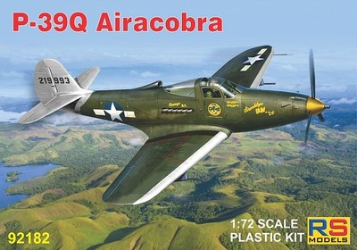 RS MODELS 92182 MODEL P-39Q AIRACOBRA 1/72 (4 decal v. for USA, SSSR)