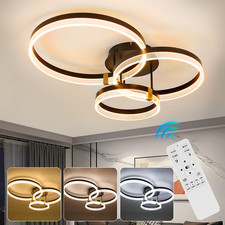 LED Deckenlampe 3-Farbige Dimmbar 42W Deckenleuchte für Wohnzimmer Schlafzimmer
