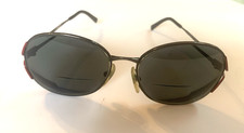 Vintage Eyeglasses Frames Only Sun Glasses Vienna Line Red Accents Germany 1378