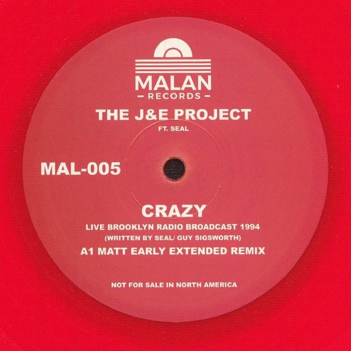 J & E PROJECT, The feat SEAL - Crazy - Vinyl (red vinyl 12"")