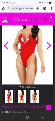 Red Romper Lingerie Teddy