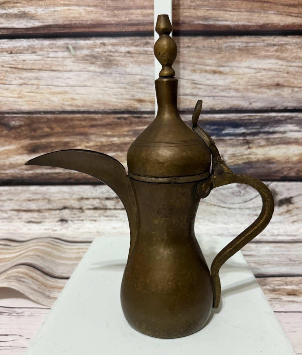 アンティーク 陶製の茶筒 Vintage Brass Dallah Traditional Arabic Coffee Pot 11.5” Tall | eBay