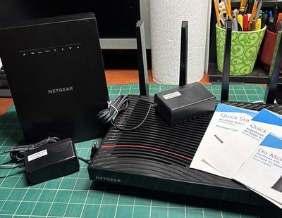 NETGEAR Nighthawk X4S C7800 + X6S EX8000 WiFi Cable Modem Router Range Extender