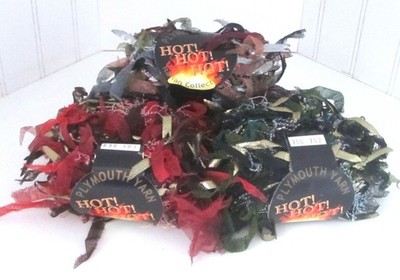 Vintage Plymouth Yarns Italian Collection HOT! HOT! HOT! designer yarn red/gold