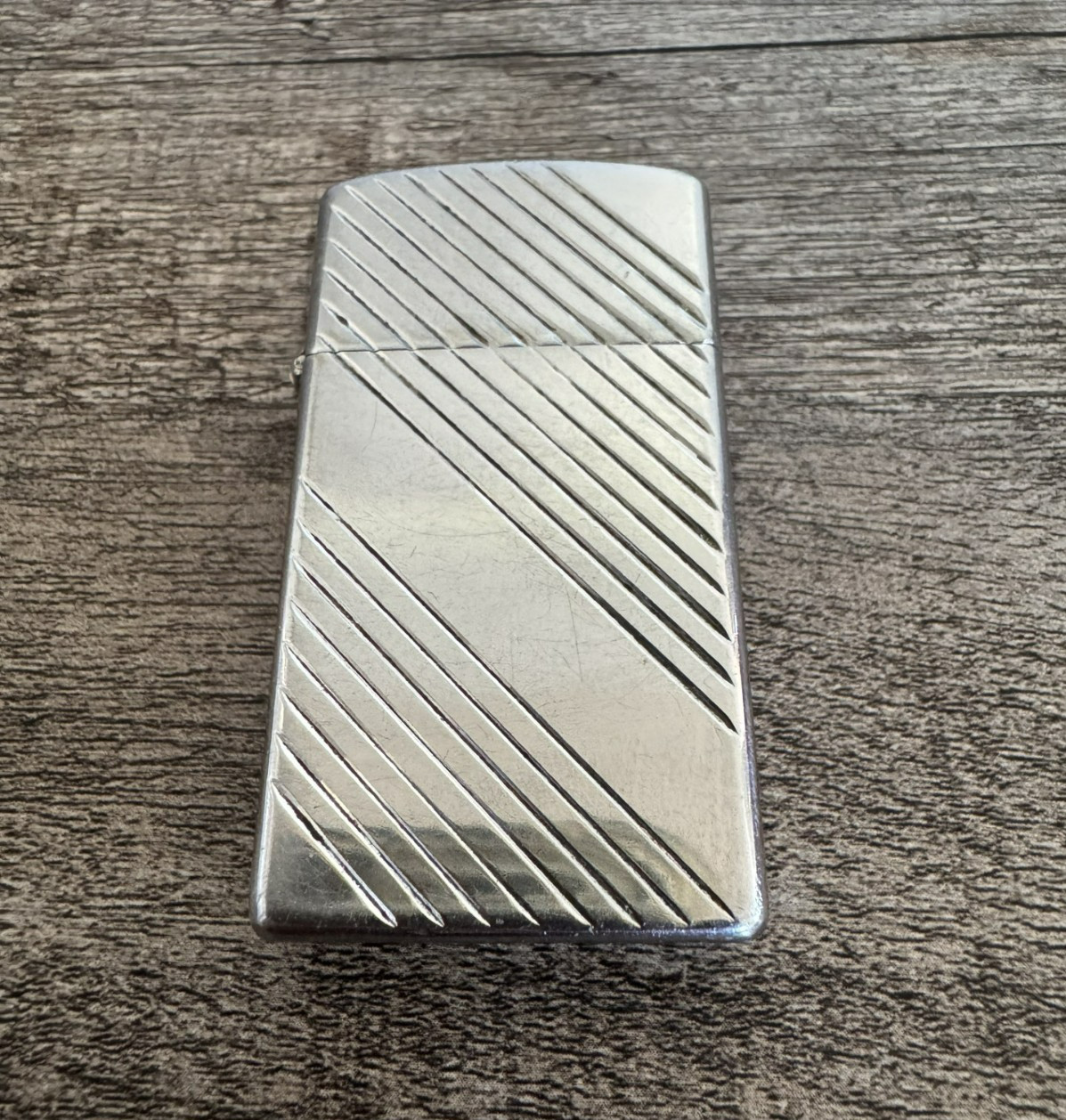 Made In Usa  Pa  Chrome Silver & Stripes