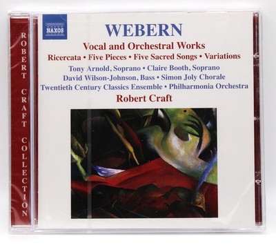 ANTON WEBERN Vocal Orchestral Works Robert Craft Classical CD Philharmonia