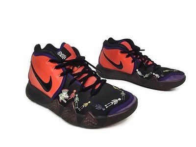 Nike Kyrie 4 Dotd Tv Pe1 Kyrie Black Day of the dead CI0278 800 Men's US 8 