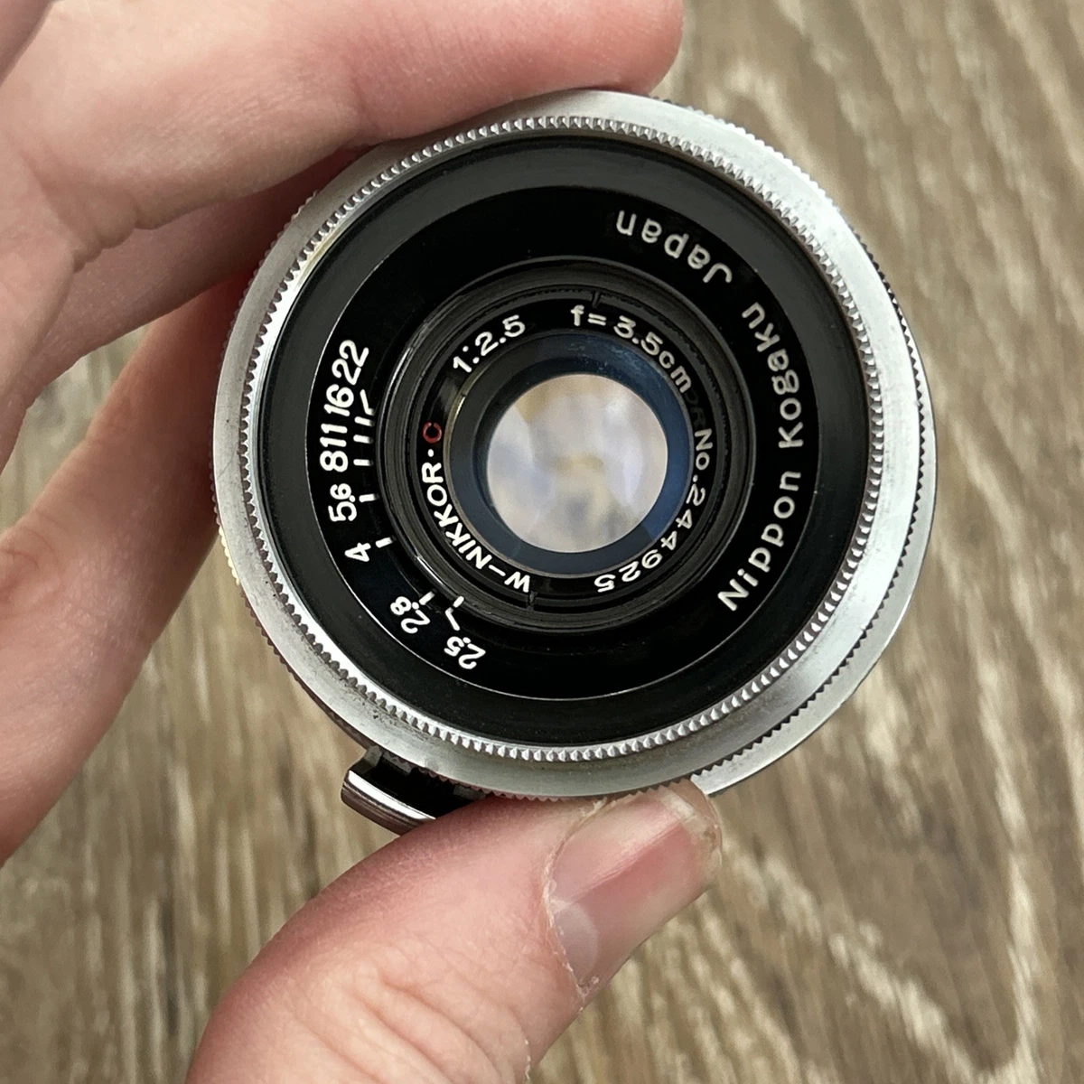 Nikon NIKKOR W Camera Lenses 35mm Focal f/2.5 Maximum Aperture for