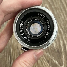 Nikon W-NIKKOR.C 35mm 3.5cm F/2.5 Nippon Kogaku MF Lens S Mount 35mm Contax Rf