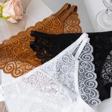 Soft and Comfortable Women's Lace Hollow Triangle Underwear Cotton Style