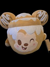 Disney Munchling Cinnamon Swirl Bun Mickey Mouse Medium Plush Cute  NWT Shelf 