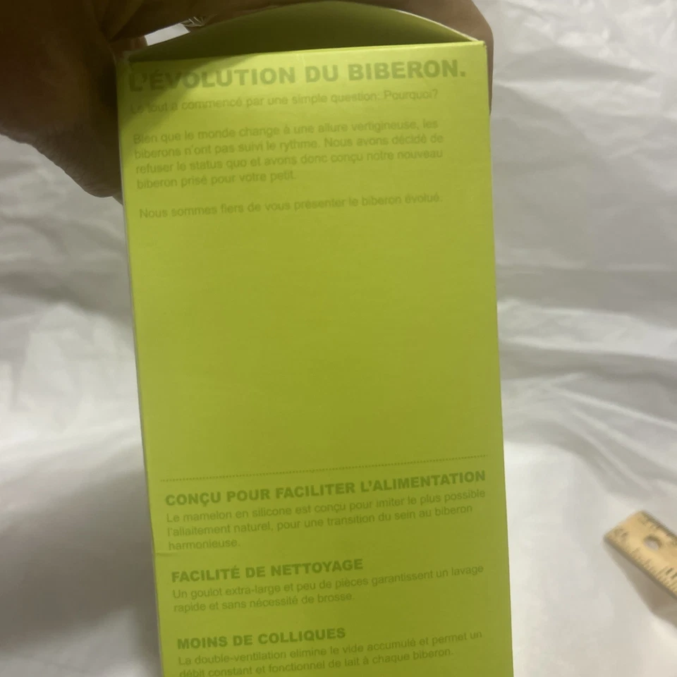 Biberón Comotomo de silicona suave higiénica, verde, 8 onzas (2 unidades) nuevo Foto 4 de 4