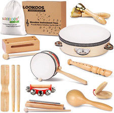 Toddler Musical Instruments, Eco Friendly Music Set for Kids Preschool Education