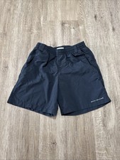 Columbia Backcast PFG Omni Shade Water Shorts Boys Medium M Black Fishing