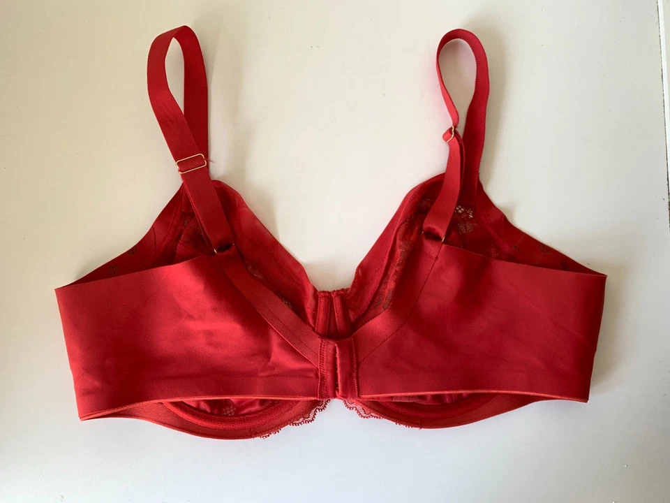 Nancy Ganz Bra Size 18DD Red Lace Shapewear - image 4 of 4