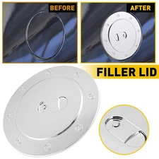 Fuel Filler Tank Cover Gas Door Cap Trim Fit For Chevy Suburban GMC Yukon 00-06